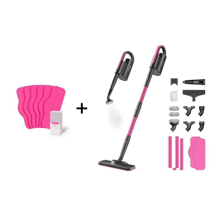 19-in-1 Steam Mop with Detachable Handheld Steamer, 3 Steam Modes & Multi-Surface Accessories