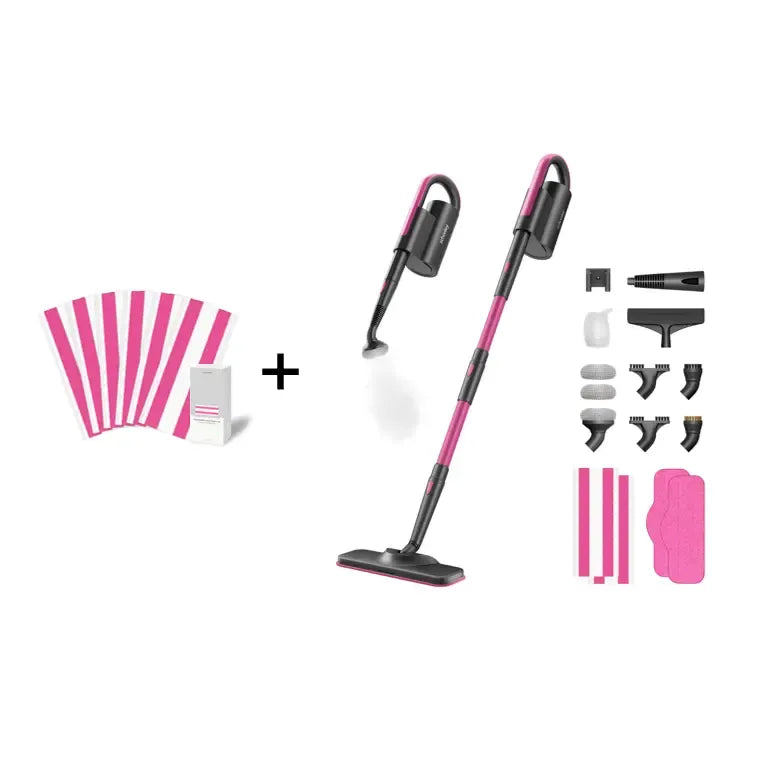 19-in-1 Steam Mop with Detachable Handheld Steamer, 3 Steam Modes & Multi-Surface Accessories